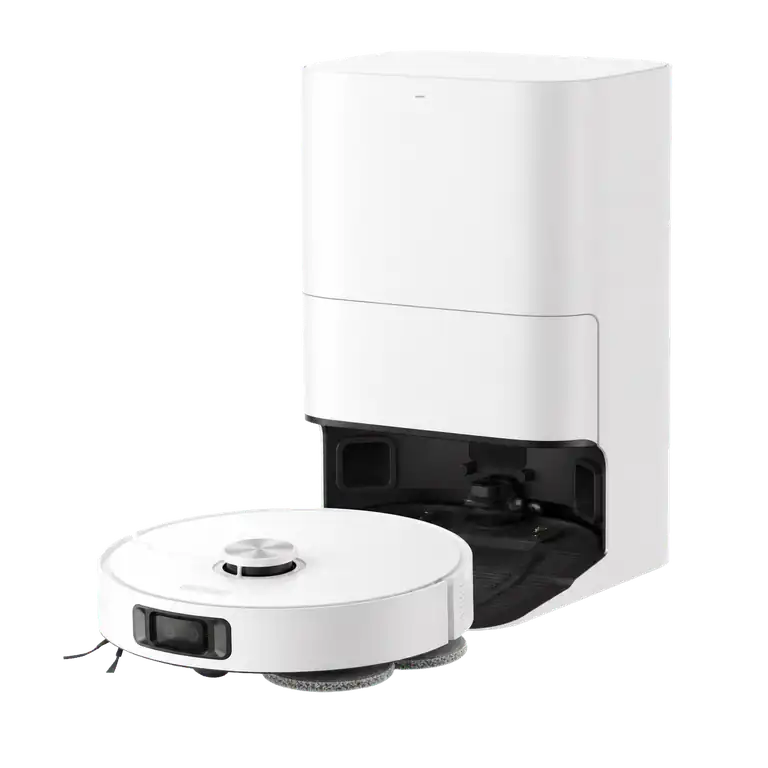 KI-generierte Produktvisualisierung des Dreame L40 Ultra AE mit Station