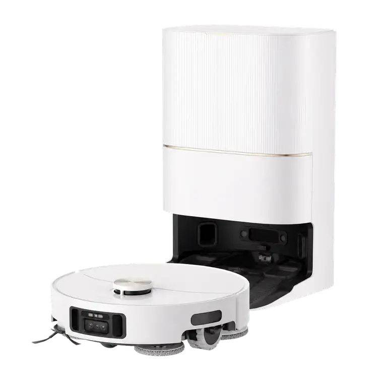 KI-generierte Produktvisualisierung des Dreame X50 Ultra Complete mit Station