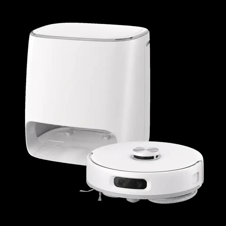 KI-generierte Produktvisualisierung des Narwal Freo Z10 Ultra mit Station