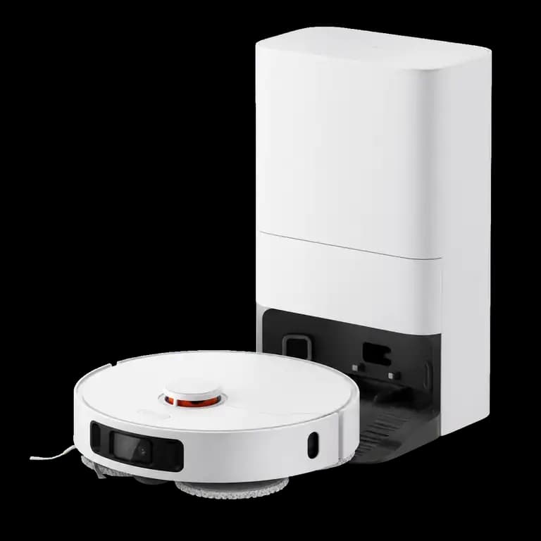 KI-generierte Produktvisualisierung des Xiaomi Robot Vacuum X20 Max mit Station