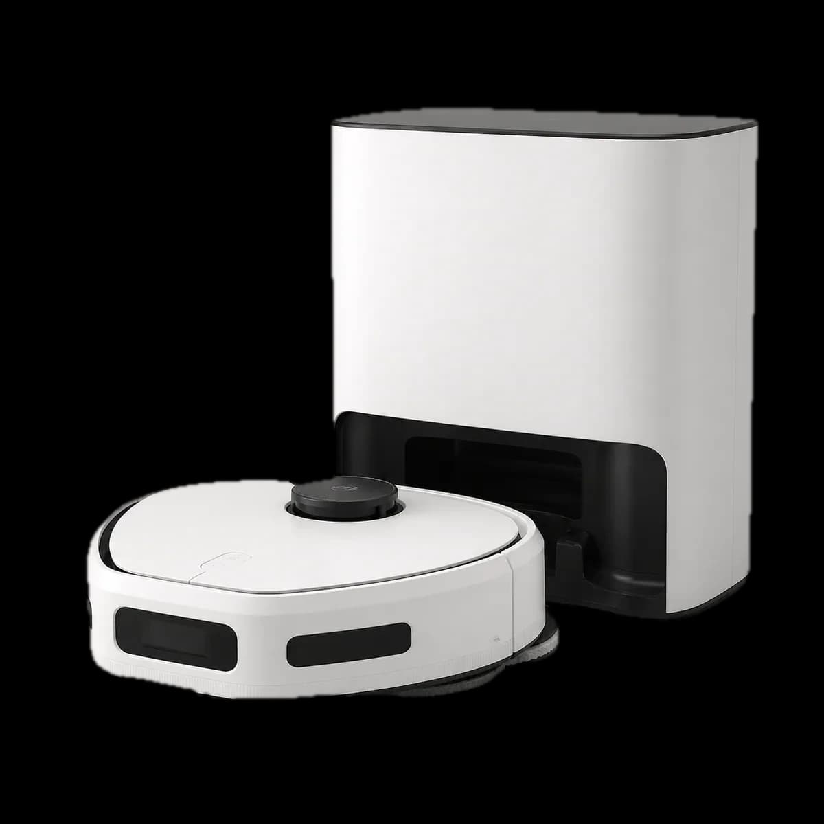 AEG AR81UW3SW Trilobite Saug- und Wischroboter mit Vollstation als KI-Visualisierung