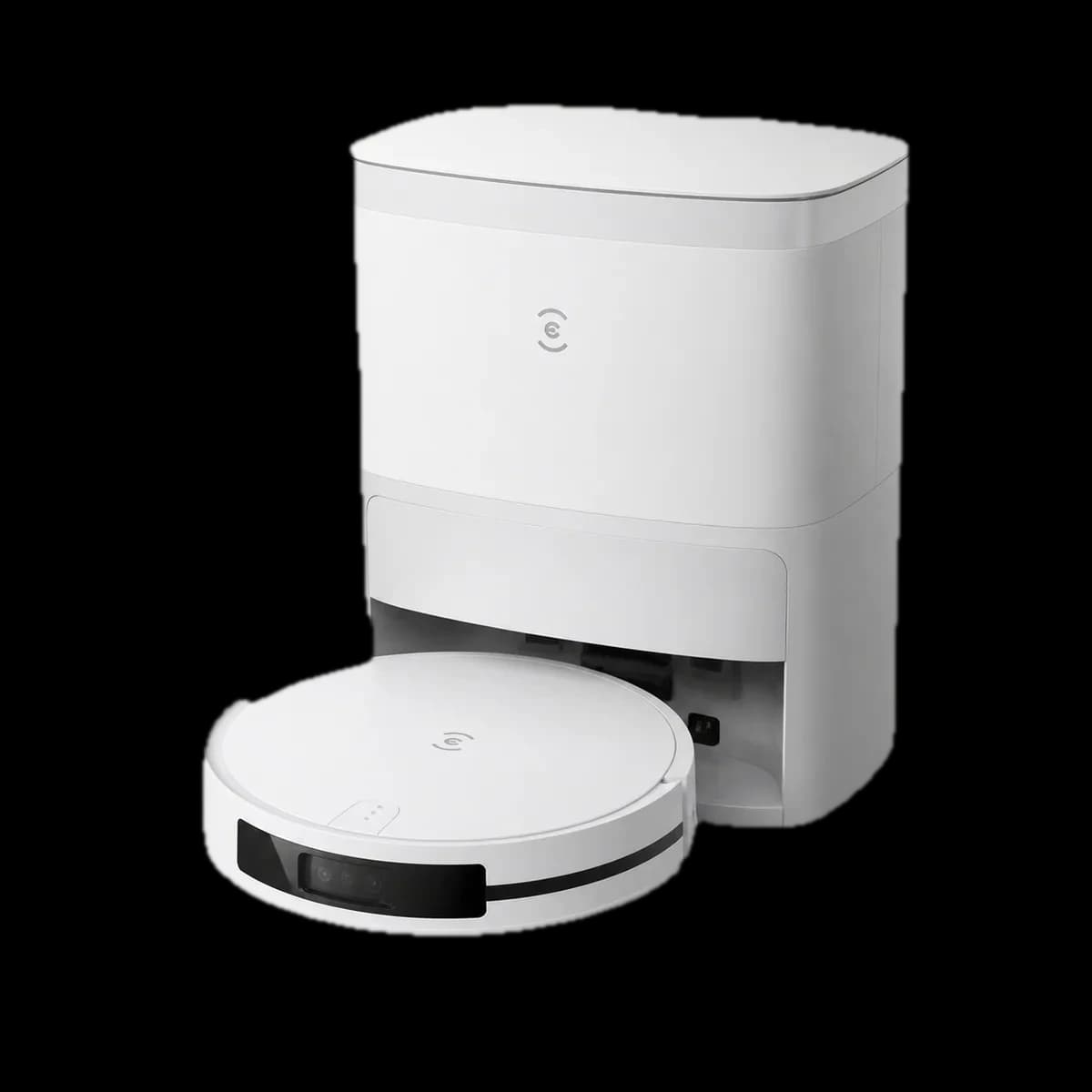 ECOVACS DEEBOT mini Saug- und Wischroboter mit Vollstation als KI-Visualisierung