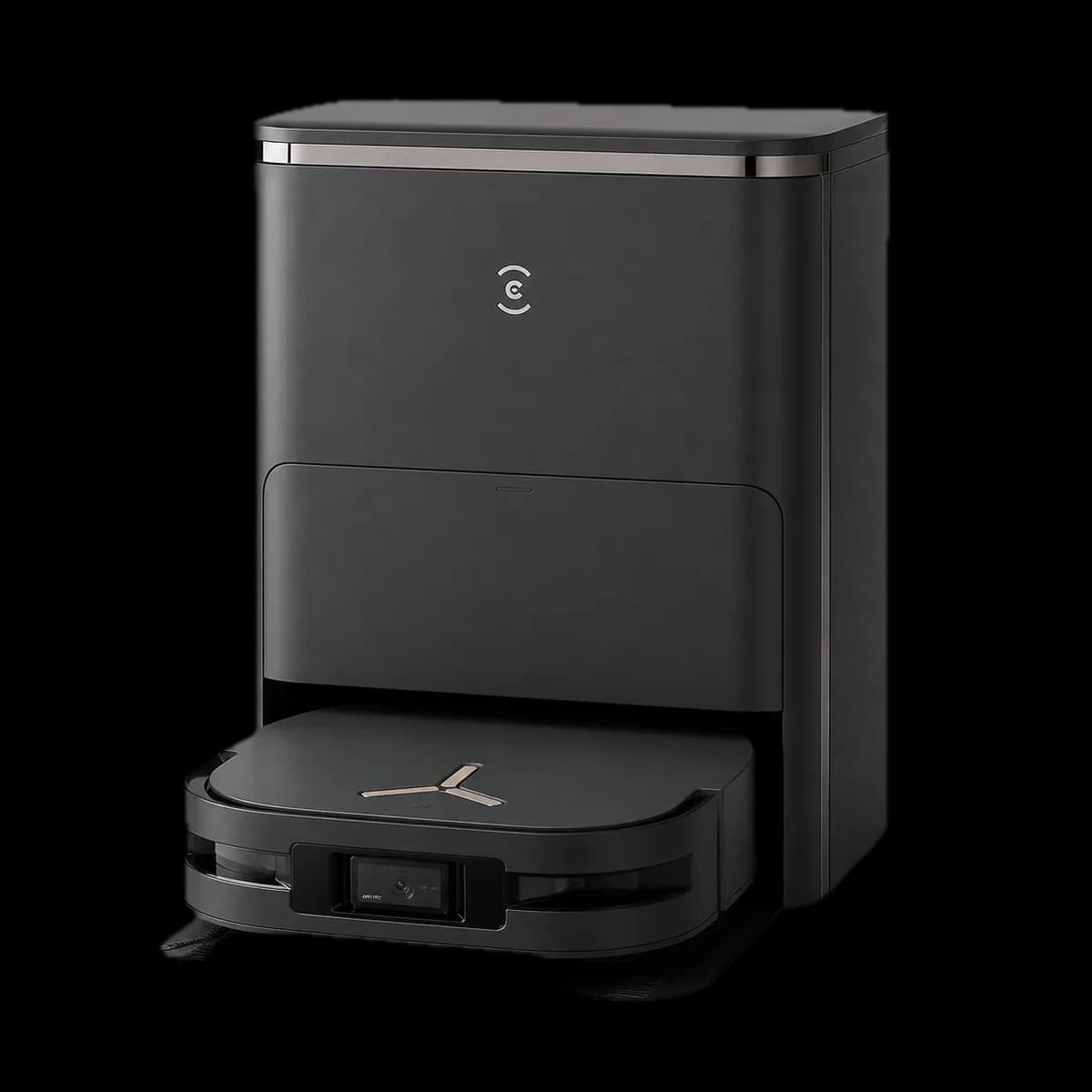 Ecovacs Deebot X5 Omni Saug- und Wischroboter mit Vollstation als KI-Visualisierung