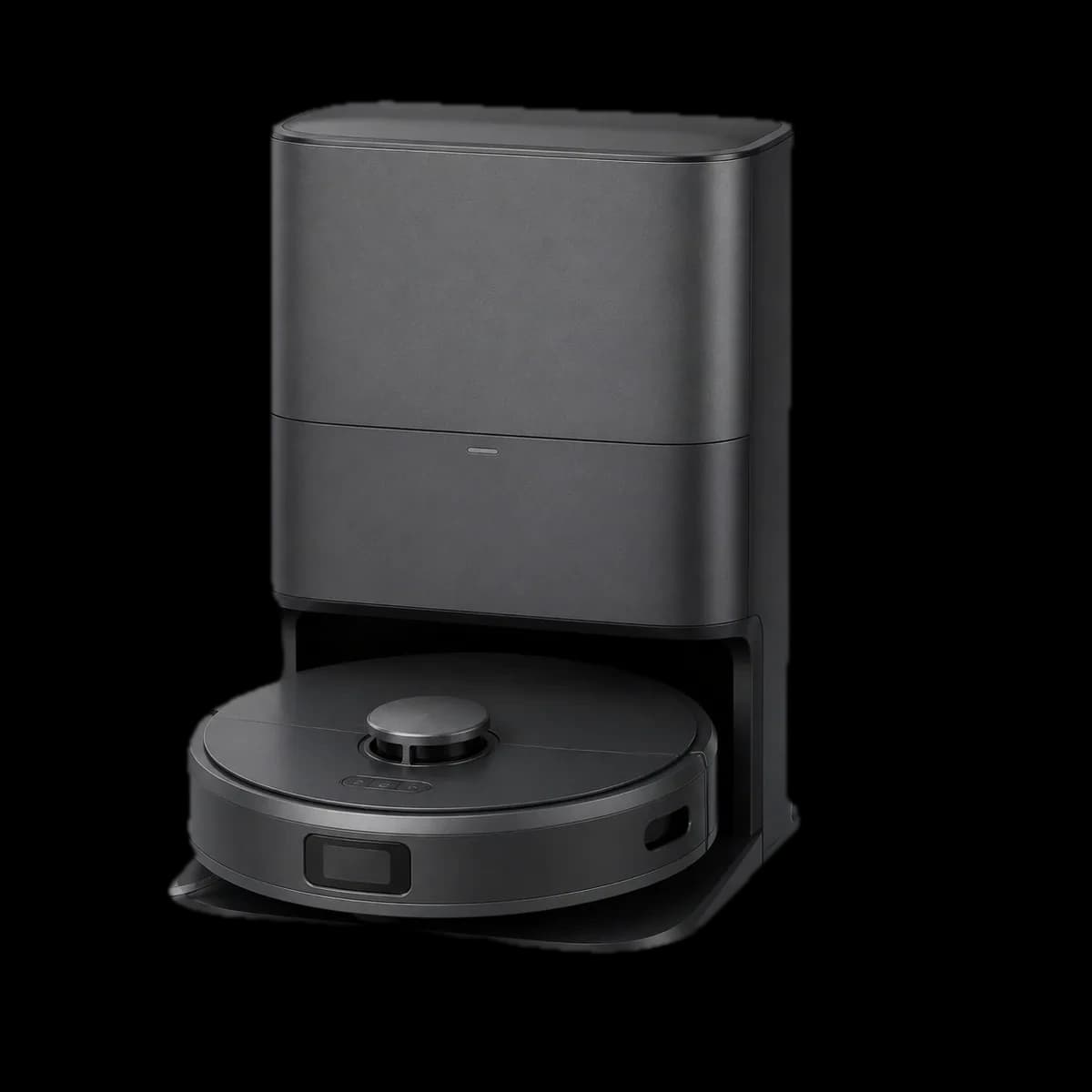 eufy Robot Vacuum 3-in-1 E20 Saugroboter mit Absaugstation als KI-Visualisierung