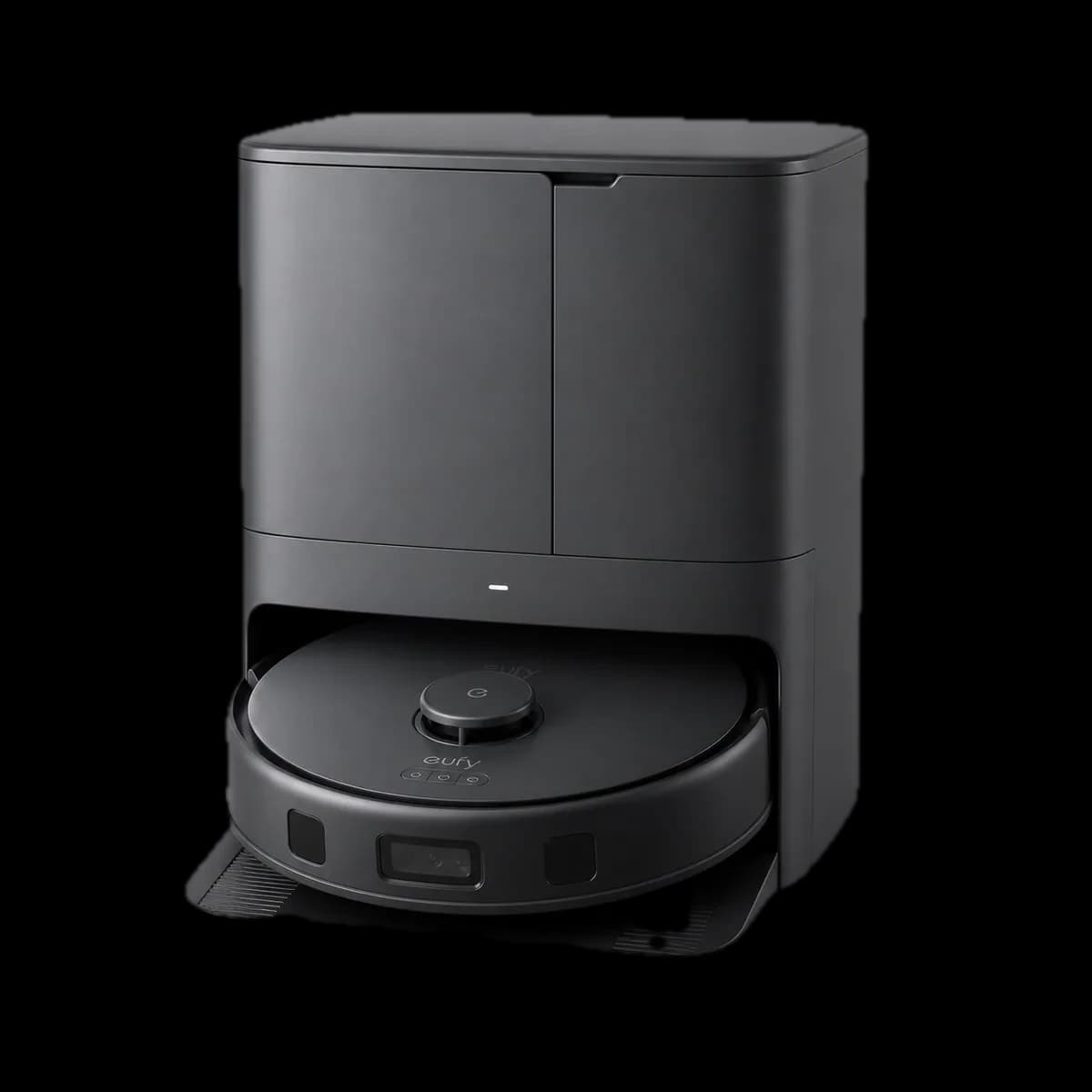 eufy X10 Pro Omni Saug- und Wischroboter mit Vollstation als KI-Visualisierung