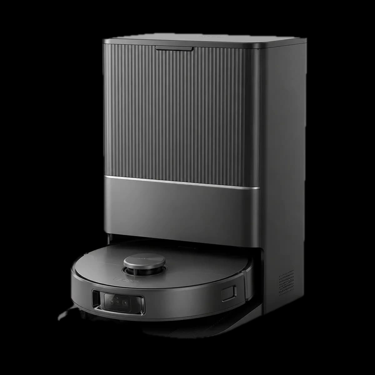 Eureka E10s Saug- und Wischroboter mit Absaugstation als KI-Visualisierung