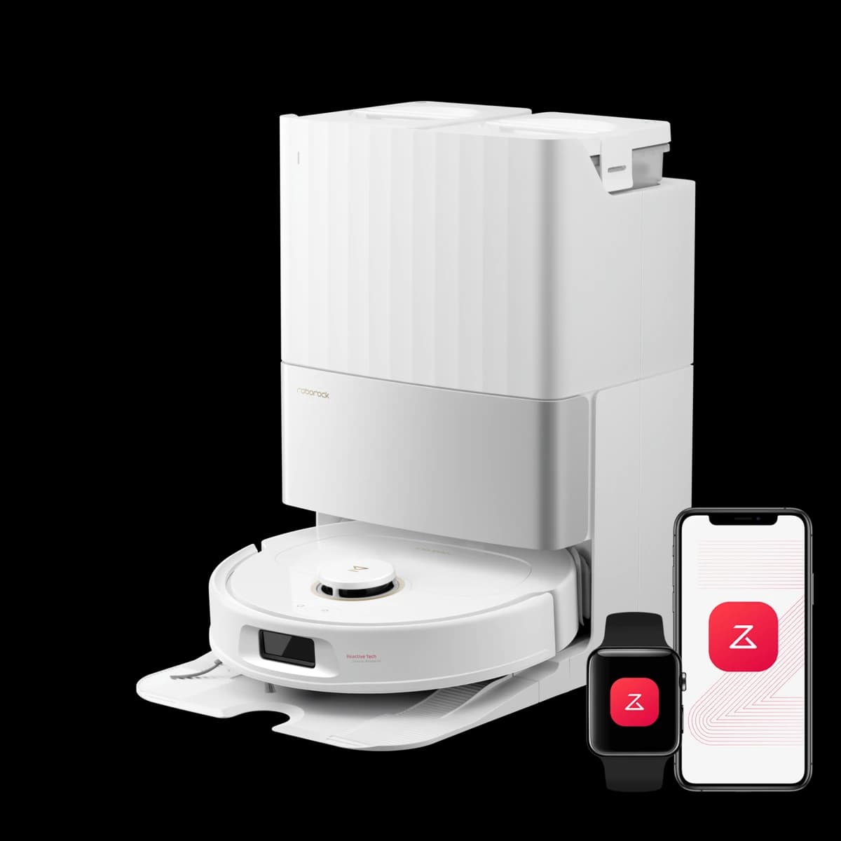 Roborock Qrevo S5V Saugroboter mit zugehöriger Station, sofern im Lieferumfang enthalten