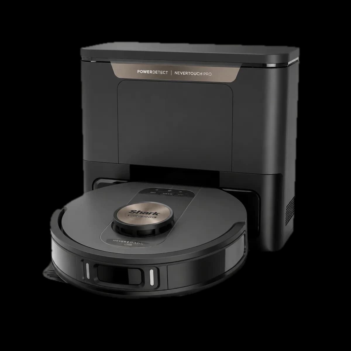 Shark PowerDetect NeverTouch Pro 2-in-1 RV2800ZEEU Saug- und Wischroboter mit Vollstation als KI-Visualisierung