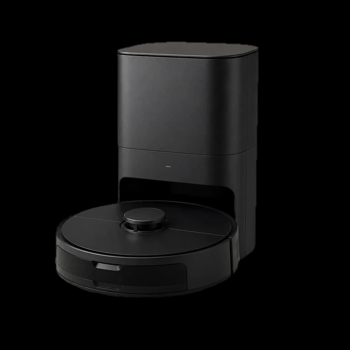 Tesvor S7 Pro Saug- und Wischroboter mit Absaugstation als KI-Visualisierung